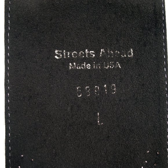 STREETS AHEAD $350 Wide Studded Belt Women's L (31"-35") Made in USA - Picture 4 of 4